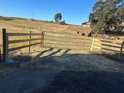 corral board fence and gate